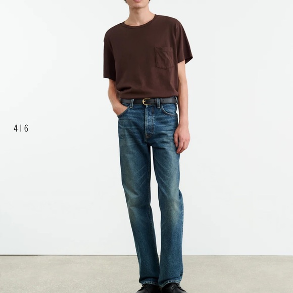 Nili Lotan Brandon Cocoa Brown Short Sleeve Tee M (tiny flaw) - Picture 2 of 16